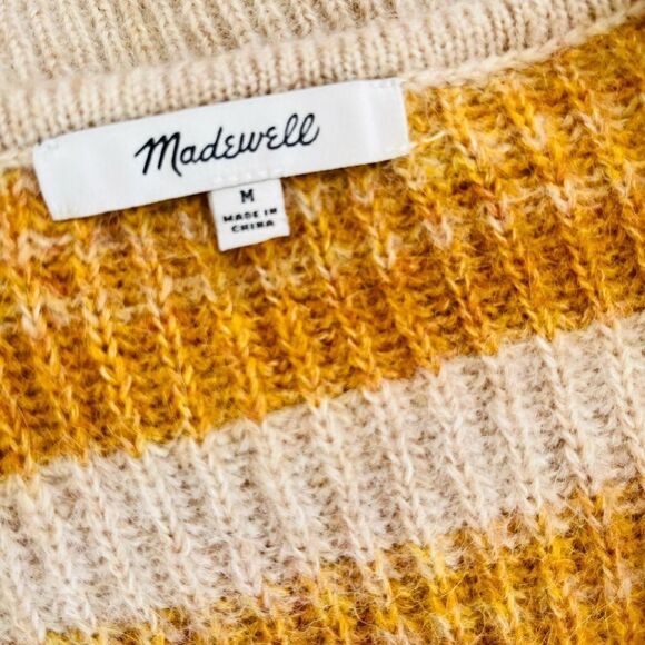 MADEWELL Space Dye Juniper V-Neck Pullover Sweater size M - Picture 9 of 9